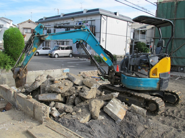 堺市の外構残置物