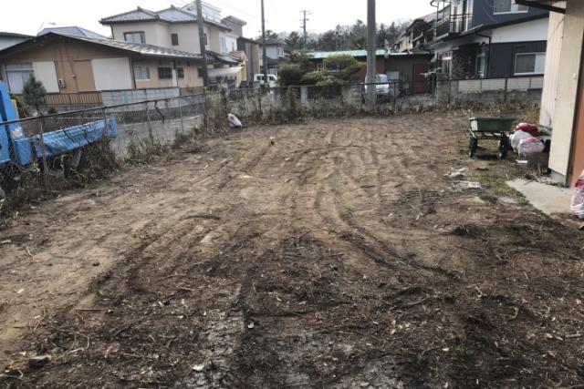 堺市の土地売却前 整地作業