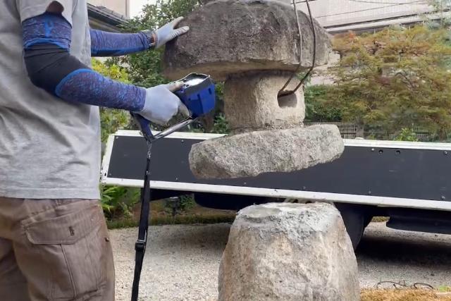 堺市の庭石・灯籠撤去