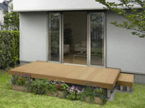 堺市のウッドデッキ撤去